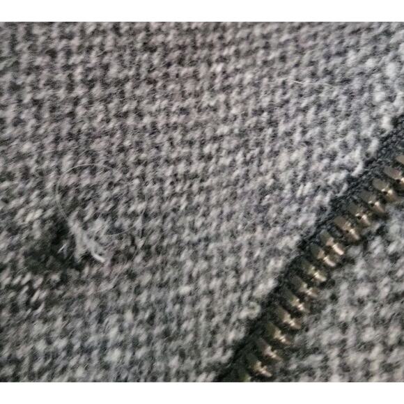 Theory Mens Sz. L Gray Coat Clarence RF Twist Wool Zip Snap Closure See Desc. - Picture 13 of 14